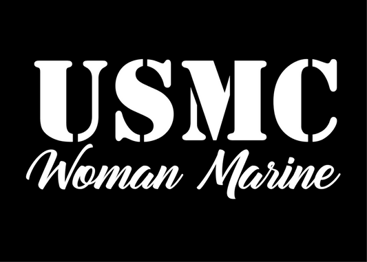 USMC Woman Marine Decal